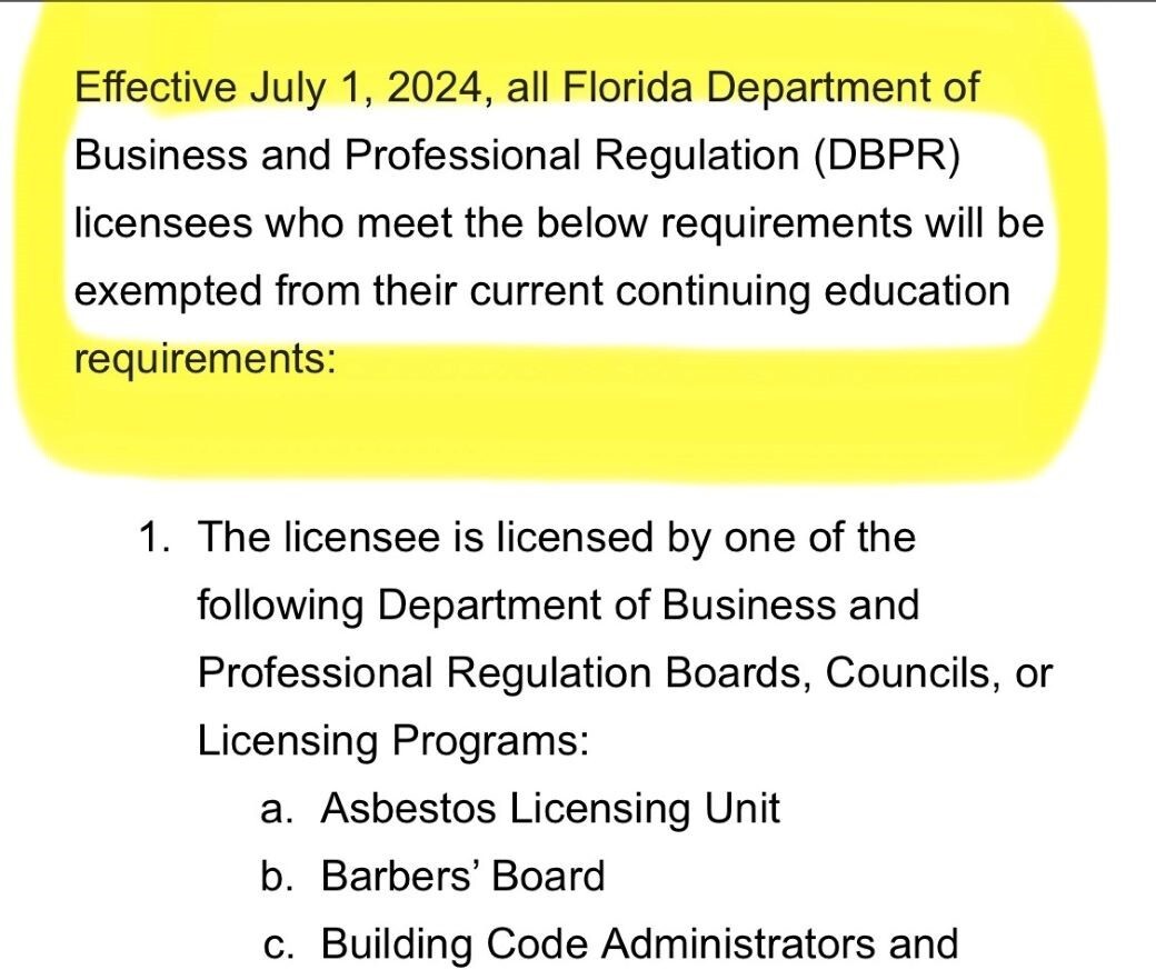 Are Florida veterinarians really exempt from CE? News VIN